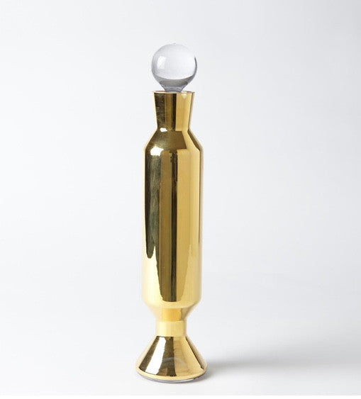 Henrietta Gold Metallic Decanter
