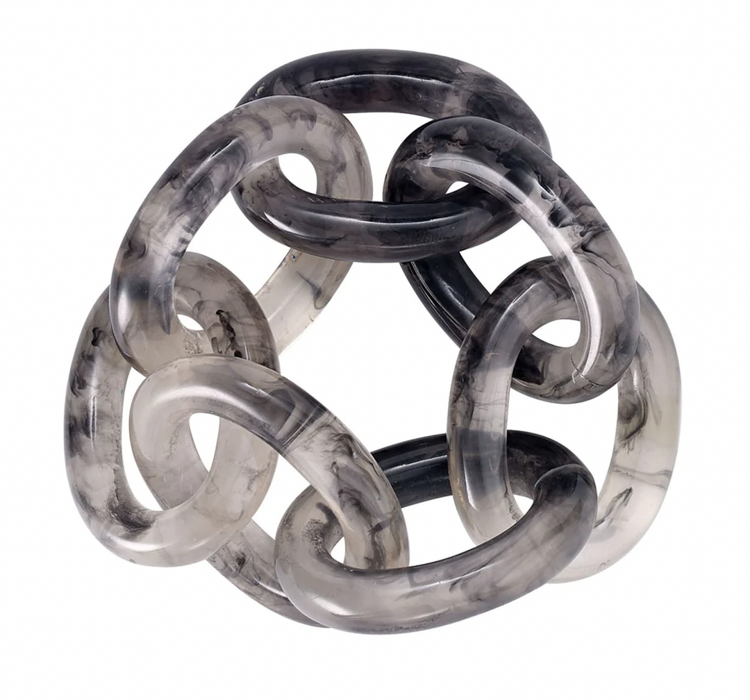 Chain Link Napkin Rings- Smoke