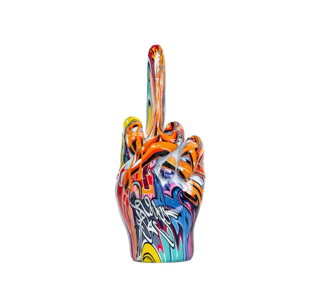Street Art Table Top Middle Finger