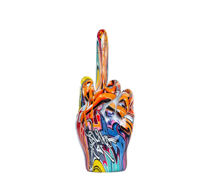 Street Art Table Top Middle Finger