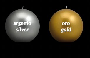 Large Metallic Spherical Candles