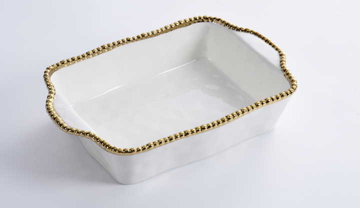 Rectangle Baker with Gold