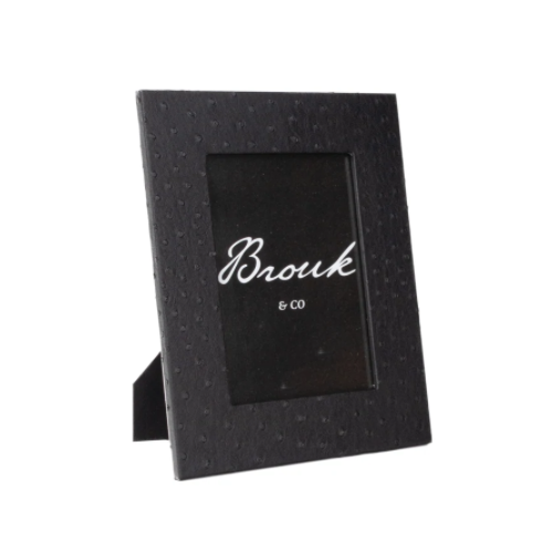 Ostrich Style Leather 5 x 7 Frame