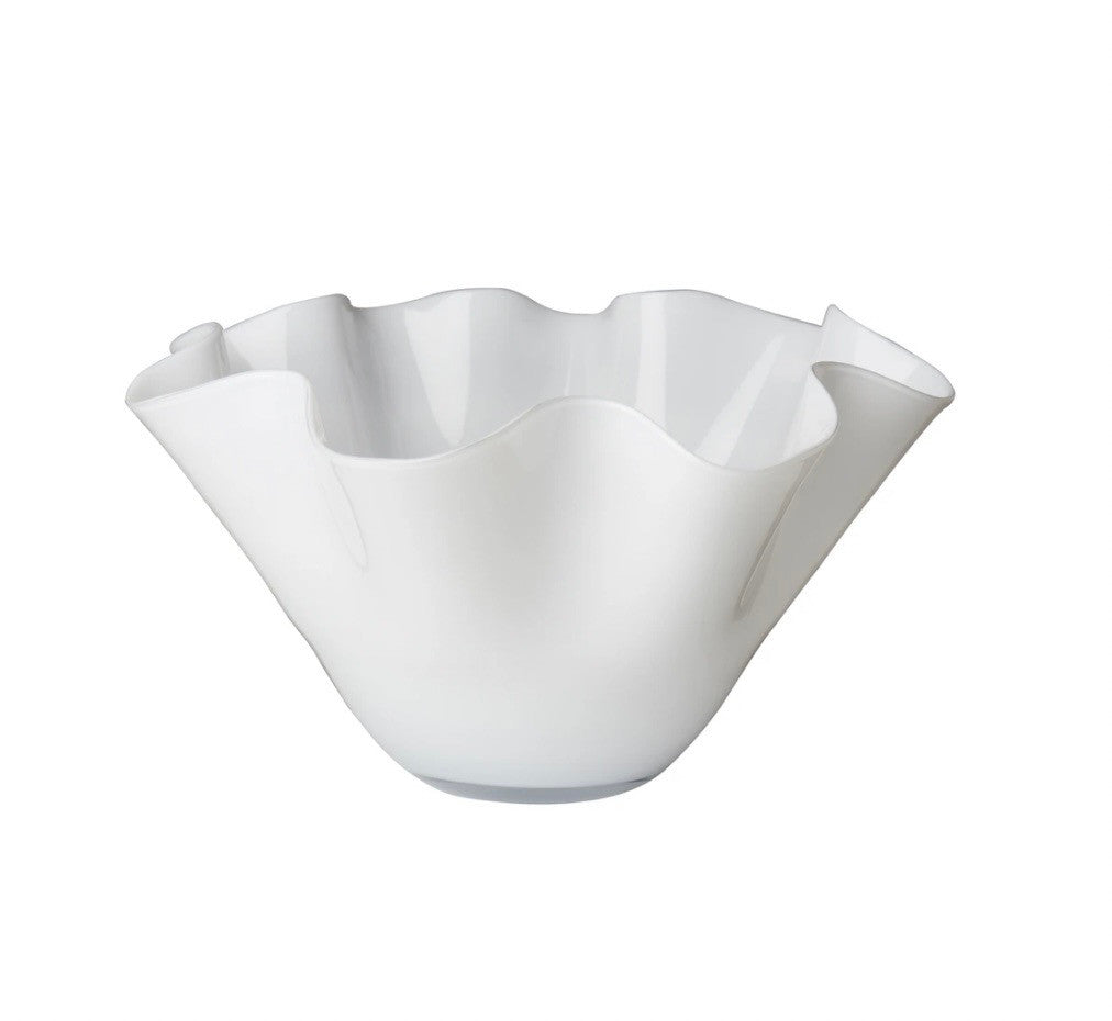 White Bowl w Wavy Top