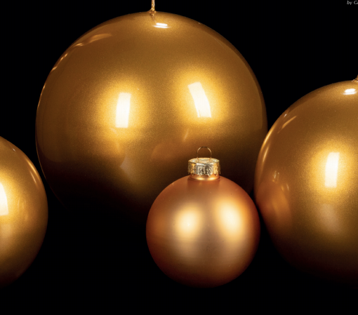 Large Metallic Spherical Candles