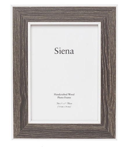 White/ Weathered wood 5 x 7 Frame