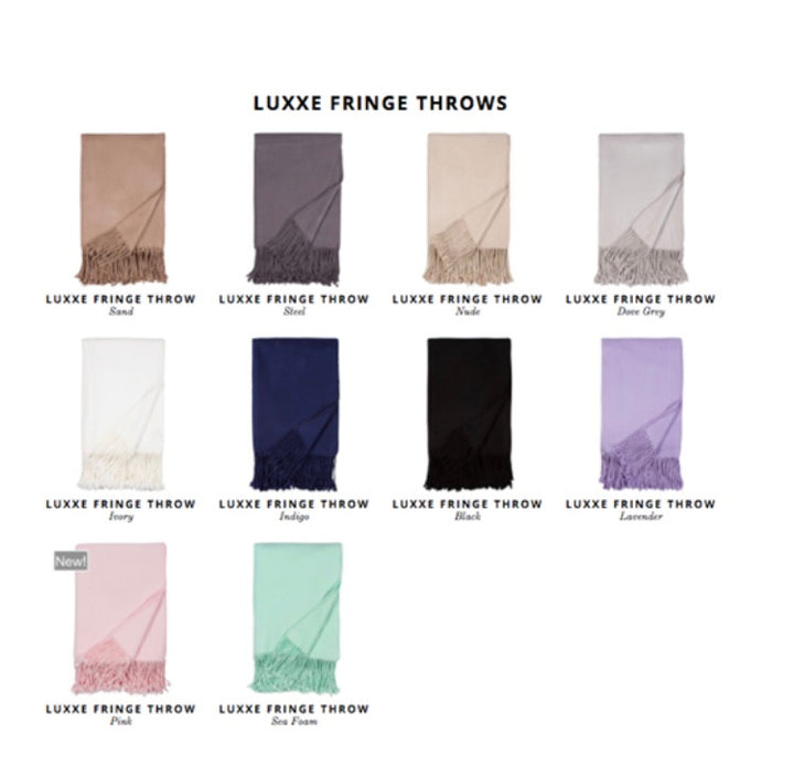 Luxxe Fringe Throws