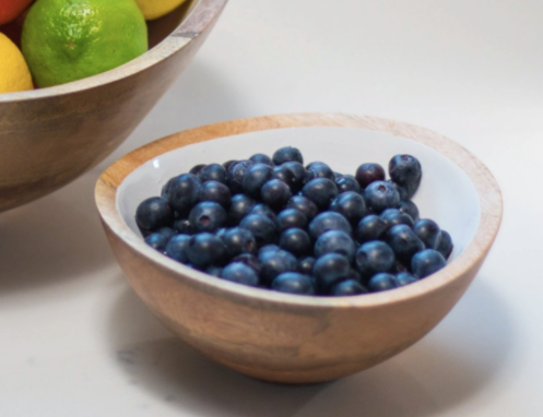 White/ Mango Wood Serving Bowls