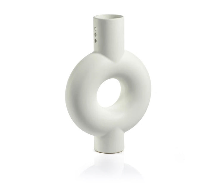 Stockholm White Stoneware Vase